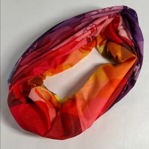 Wide Rainbow Geometric Headband - #2077